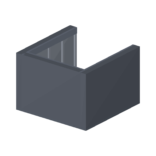Low-poly Interiors 3D model: Corridor Dead End