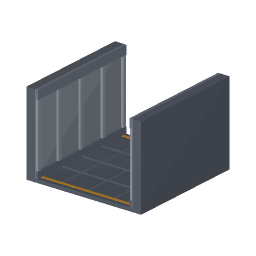 Low-poly Interiors 3D model: Corridor Straight