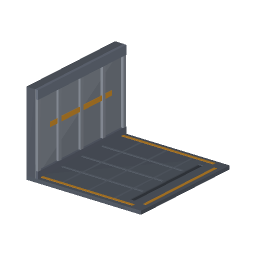 Low-poly Interiors 3D model: Corridor T