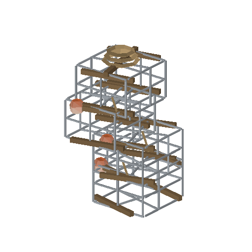 Low-poly Props 3D model: Crab Trap Stack
