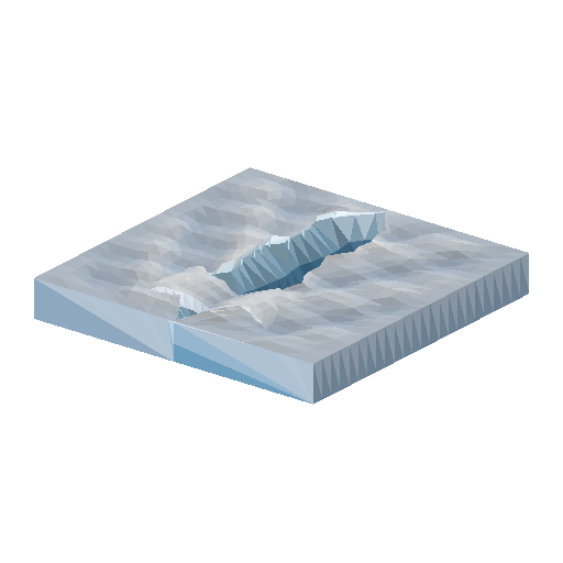 Low-poly Theme-Special 3D model: Crevasse