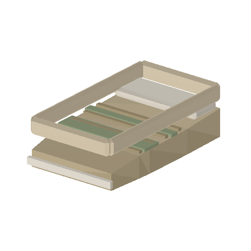 Low-poly Interiors 3D model: Crib Bedding