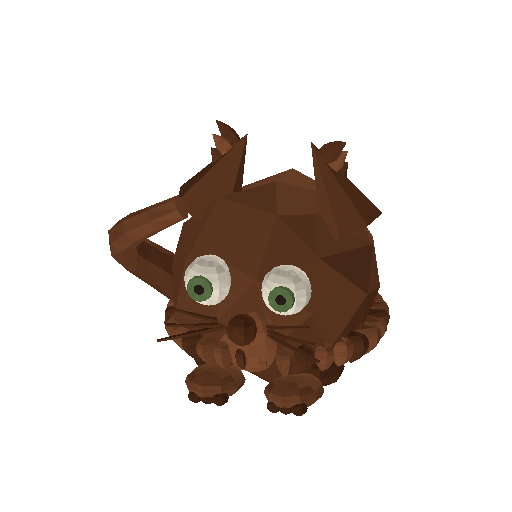 Low-poly Interiors 3D model: Critter Googly