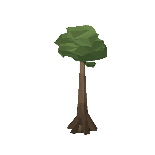 Low-poly Nature 3D model: Cypress Tree