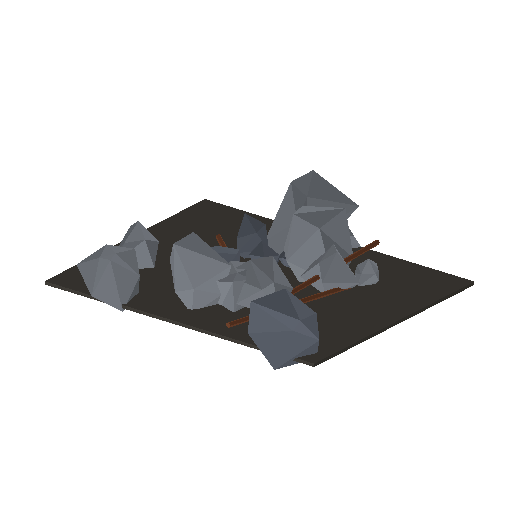 Low-poly Props 3D model: Debris Pile