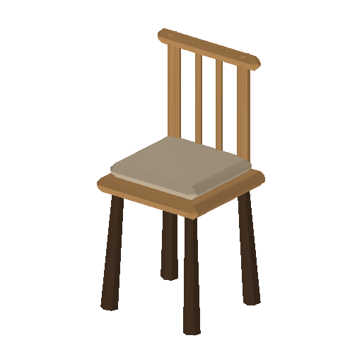 Low-poly Interiors 3D model: Desk Chair