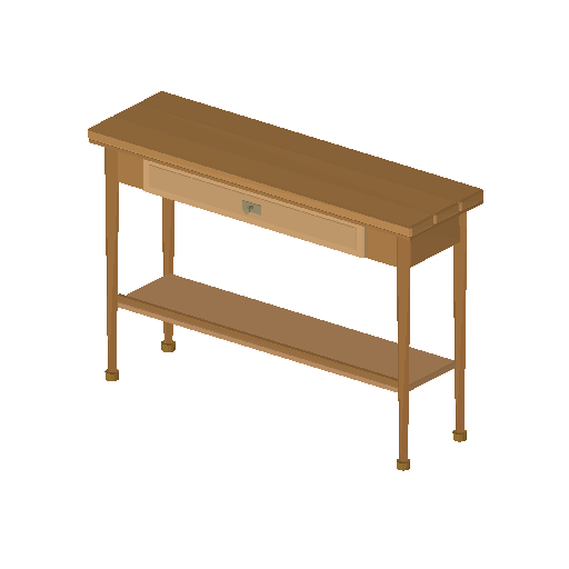 Low-poly Interiors 3D model: Dining Console Table