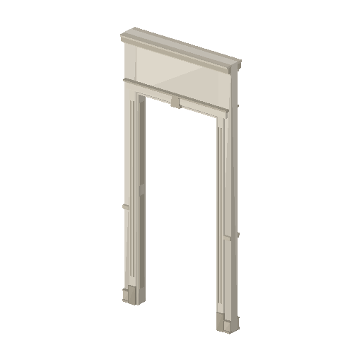 Low-poly Interiors 3D model: Dining Door Wall