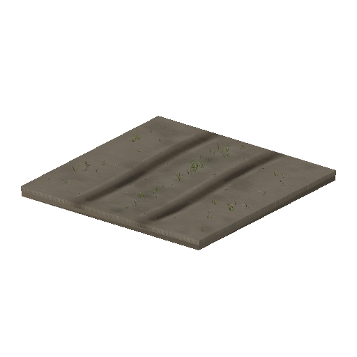 Low-poly Roads 3D model: Dirt Track