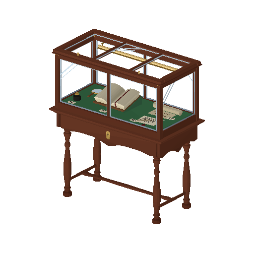 Low-poly Interiors 3D model: Display Case