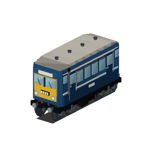 Low-poly Rolling Stock 3D model: Dmu Railcar