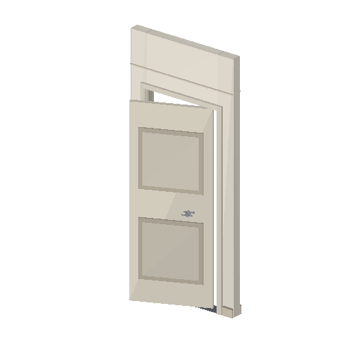 Low-poly Interiors 3D model: Door Wall