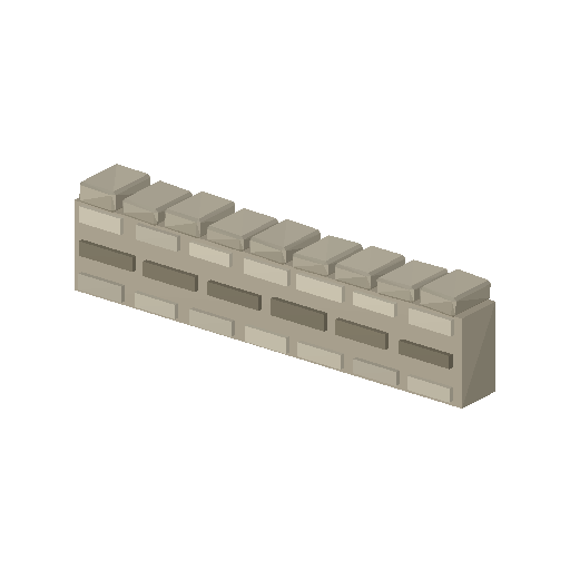 Low-poly Rocks 3D model: Drystone Wall