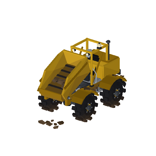 Low-poly Vehicles 3D model: Dump Truck