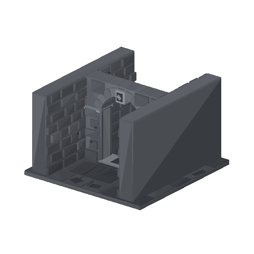 Low-poly Interiors 3D model: Dun Arch Doorway
