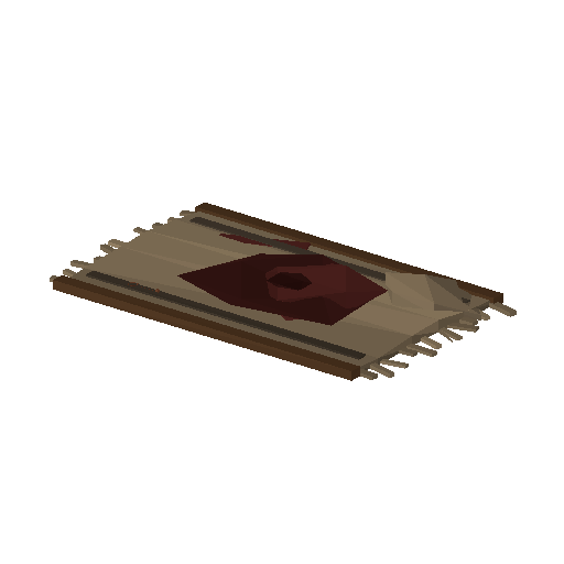 Low-poly Interiors 3D model: Dun Bloodstain Rug
