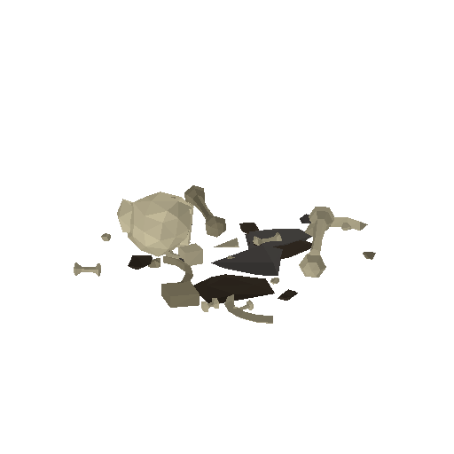 Low-poly Interiors 3D model: Dun Bone Scatter