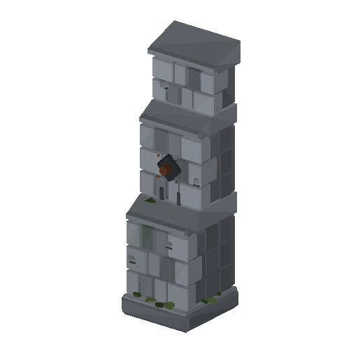 Low-poly Interiors 3D model: Dun Buttress