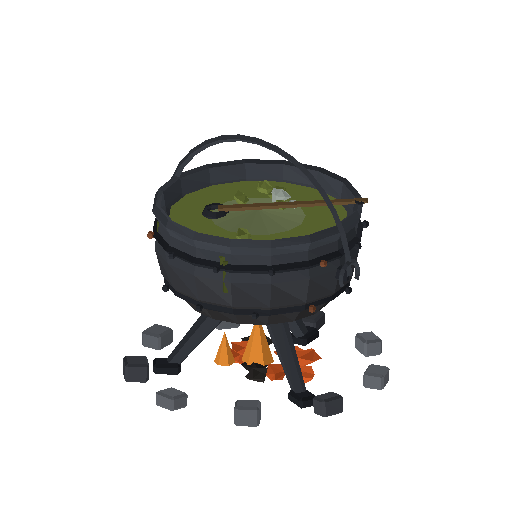 Low-poly Interiors 3D model: Dun Cauldron