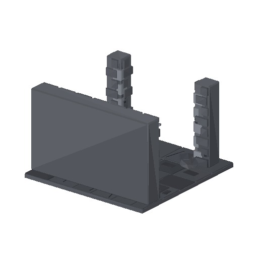 Low-poly Interiors 3D model: Dun Corridor Tjunction