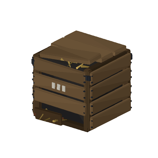 Low-poly Interiors 3D model: Dun Crate