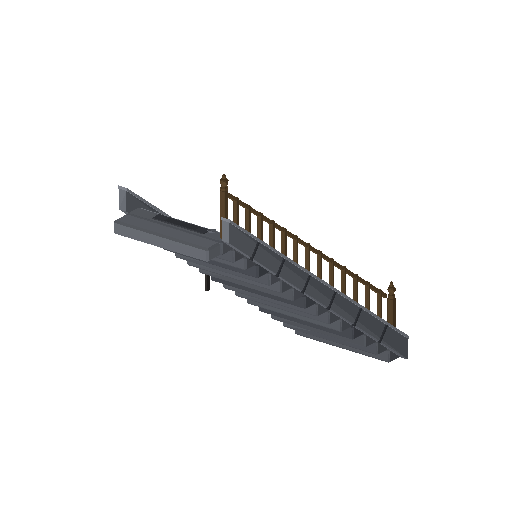 Low-poly Interiors 3D model: Dun Descent Stair