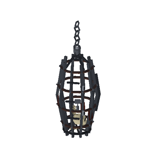 Low-poly Interiors 3D model: Dun Gibbet Cage