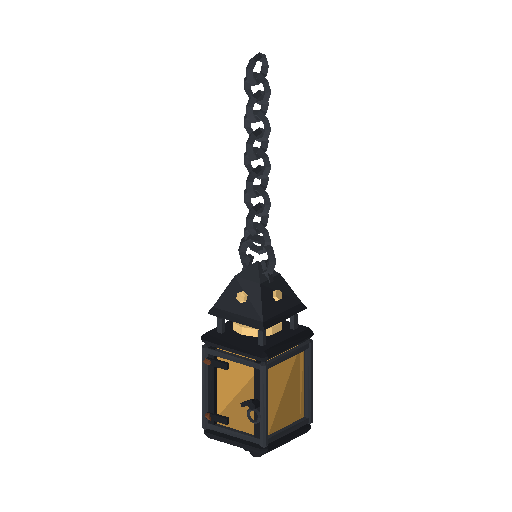 Low-poly Interiors 3D model: Dun Hanging Lantern