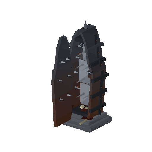 Low-poly Interiors 3D model: Dun Iron Maiden