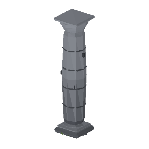 Low-poly Interiors 3D model: Dun Pillar