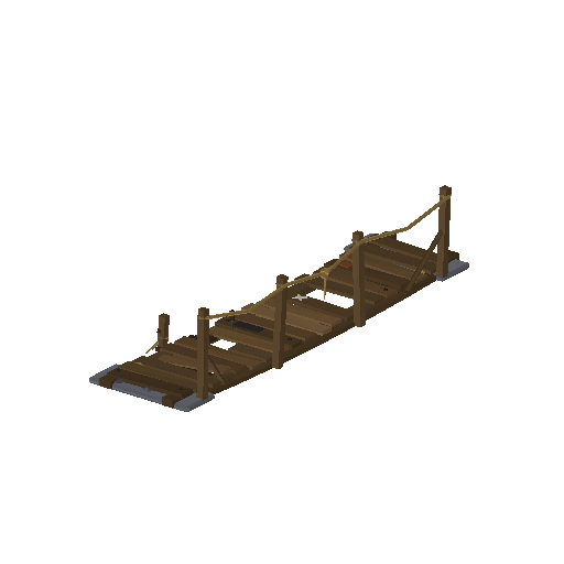 Low-poly Interiors 3D model: Dun Plank Bridge