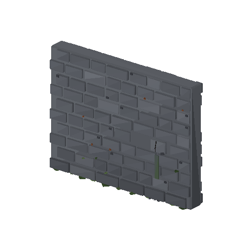 Low-poly Interiors 3D model: Dun Room Wall