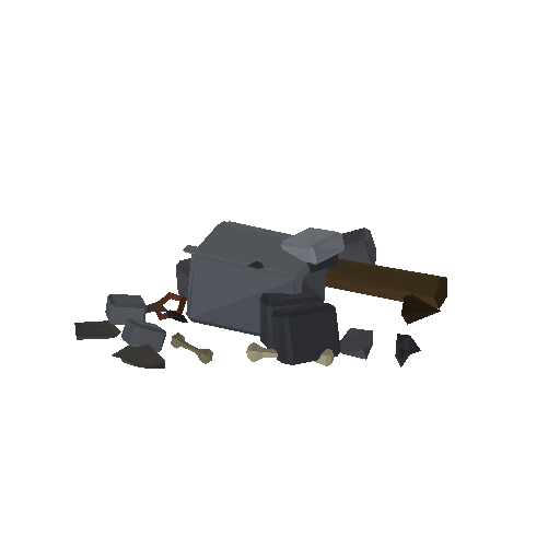 Low-poly Interiors 3D model: Dun Rubble Pile