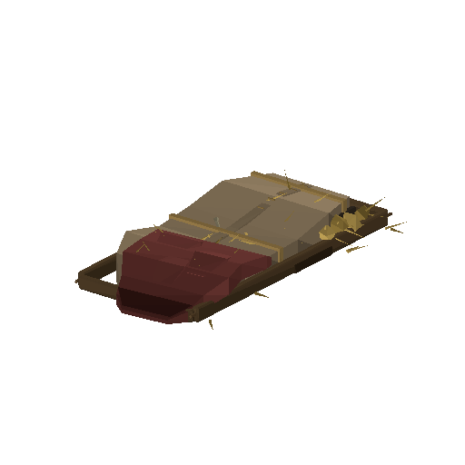Low-poly Interiors 3D model: Dun Straw Pallet