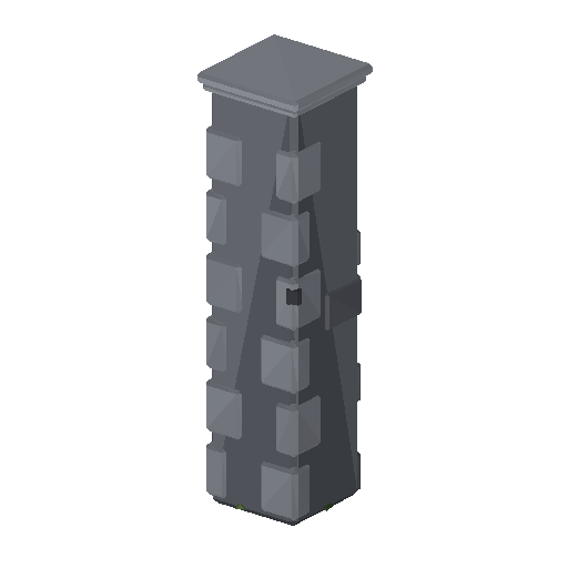 Low-poly Interiors 3D model: Dun Wall Corner
