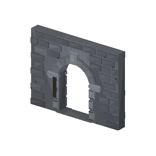 Low-poly Interiors 3D model: Dun Wall Doorway