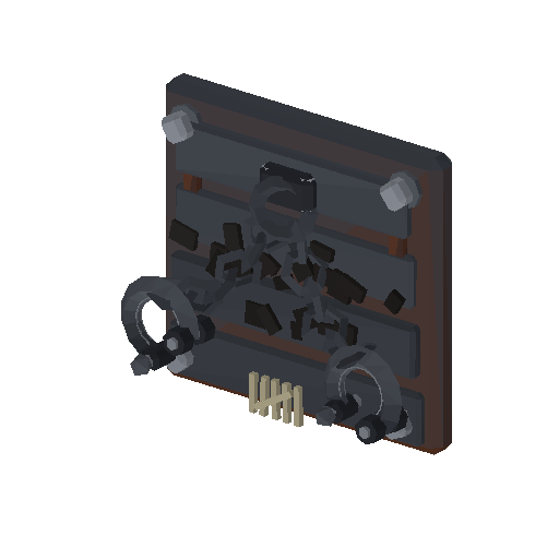 Low-poly Interiors 3D model: Dun Wall Manacles