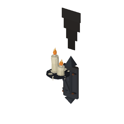 Low-poly Interiors 3D model: Dun Wall Sconce