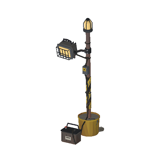 Low-poly Theme-Special 3D model: Emergency Light