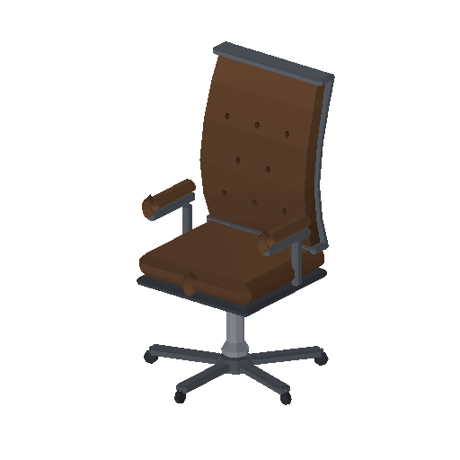 Low-poly Interiors 3D model: Exec Chair