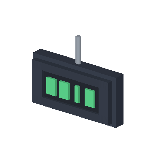 Low-poly Props 3D model: Exit Sign