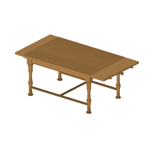 Low-poly Interiors 3D model: Extending Table