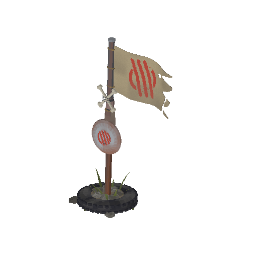 Low-poly Signage 3D model: Faction Marker