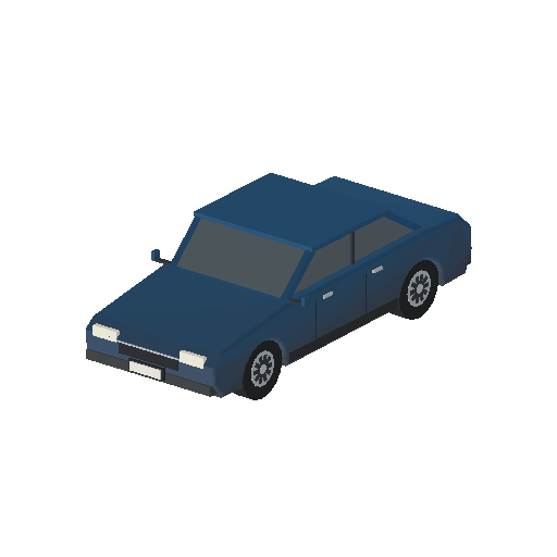 Low-poly Vehicles 3D model: Family Sedan