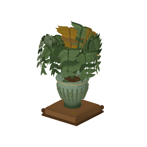 Low-poly Interiors 3D model: Fern Potted
