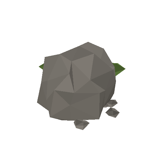Low-poly Rocks 3D model: Field Boulder