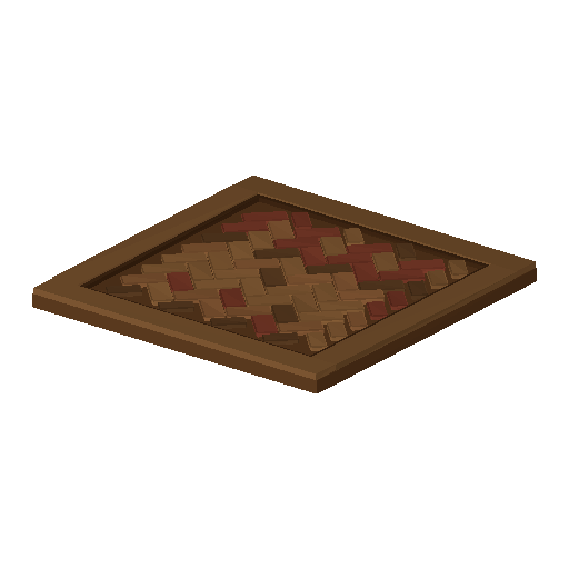 Low-poly Interiors 3D model: Floor Parquet