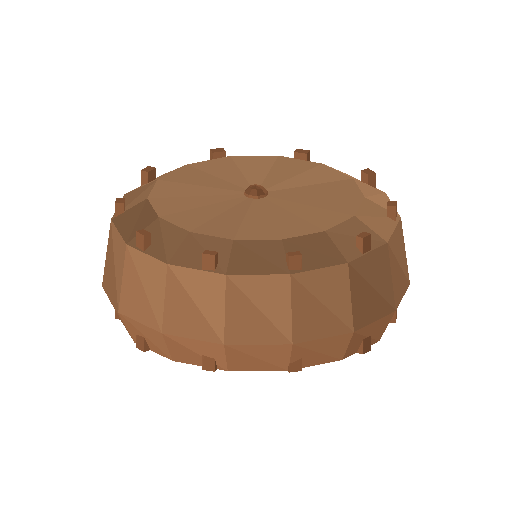 Low-poly Interiors 3D model: Floor Pouf