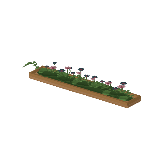 Low-poly Interiors 3D model: Floral Runner