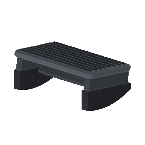 Low-poly Interiors 3D model: Foot Rest